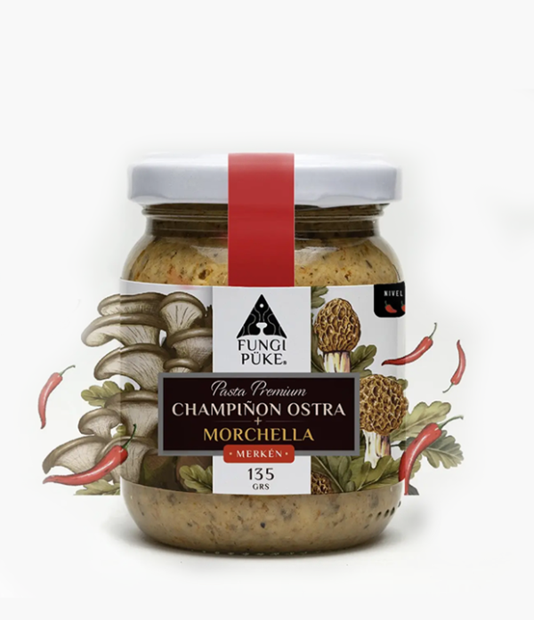 FungiPuke-pasta-de-champinon-ostra-morchella-picante Fungi Püke Pasta de Champiñon Ostra-Morchella Merkén