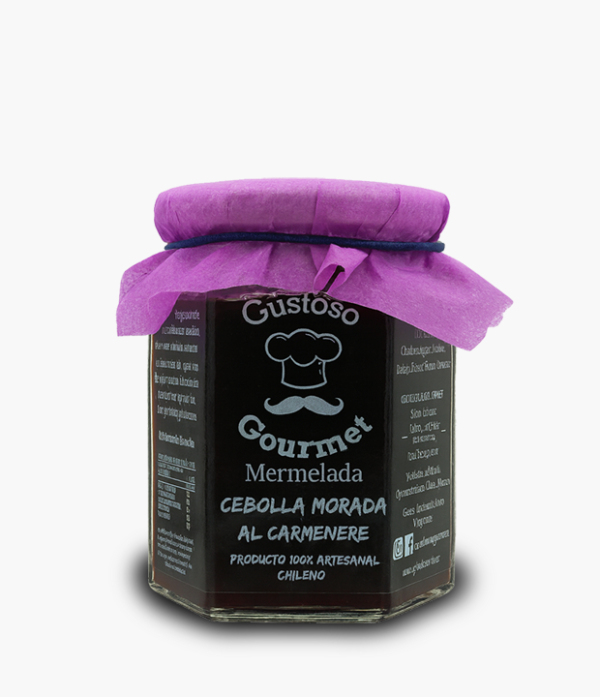 Gustoso-Gourmet-Mermelada-CebollaMorada-Carmenere Gustoso Gourmet - Mermelada de Cebolla Morada al Carmenere