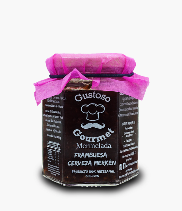 Gustoso-Gourmet-Mermelada-Frambueza-Cerveza-Merken Gustoso Gourmet - Mermelada de Frambuesa Cerveza Merkén
