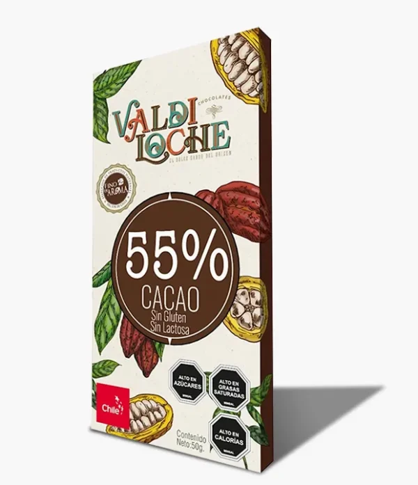 ValdiLoche-Barra-Negro-55%-Cacao ValdiLoche - Barra 55% Cacao